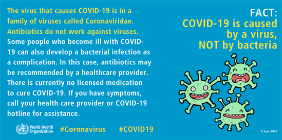 Mythbuster infographic: Bacteria versus virus.
