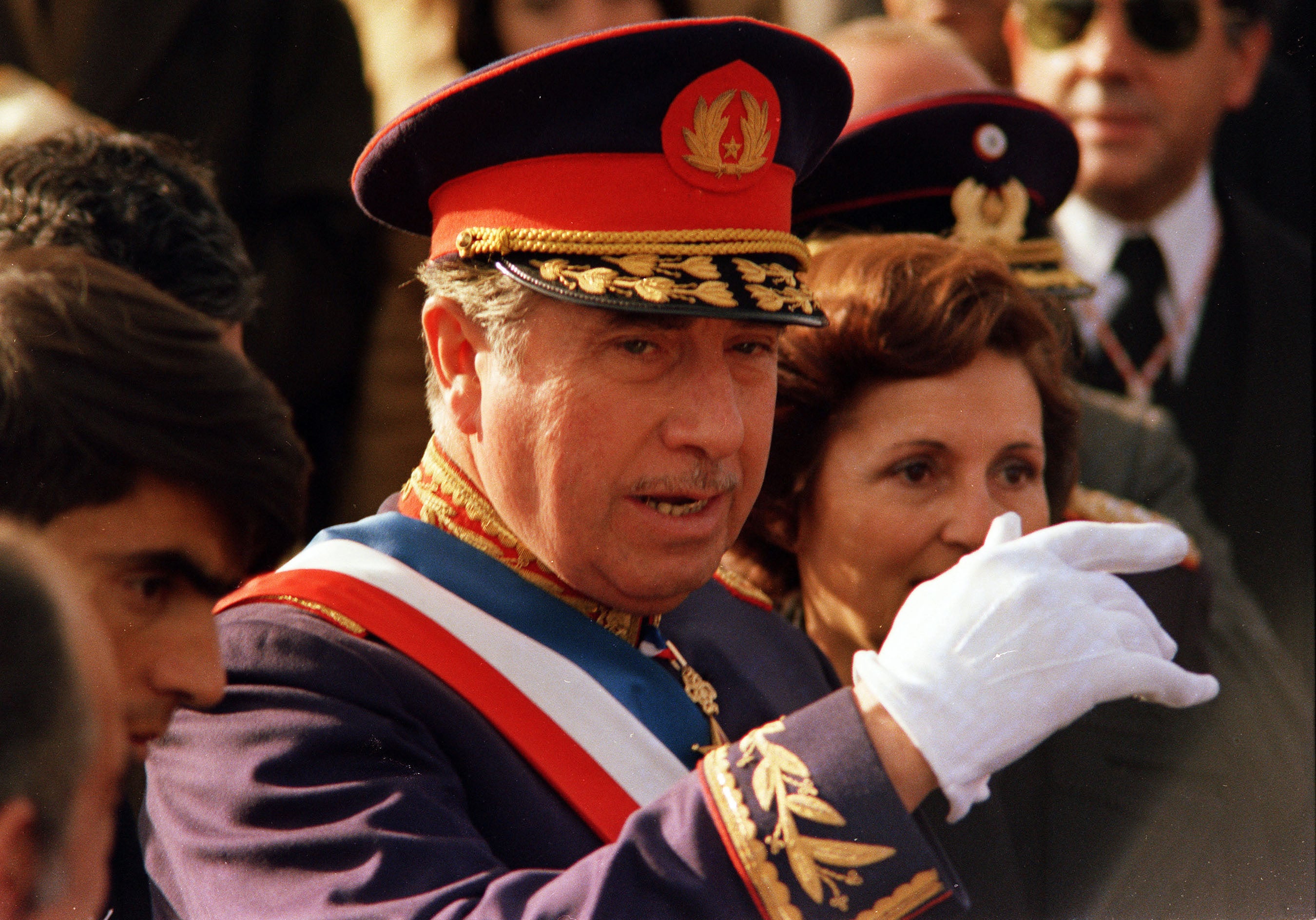General Augusto Pinochet, who from 1973 to 1990 led a military government in Chile responsible for extensive human rights abuses, in 1975.