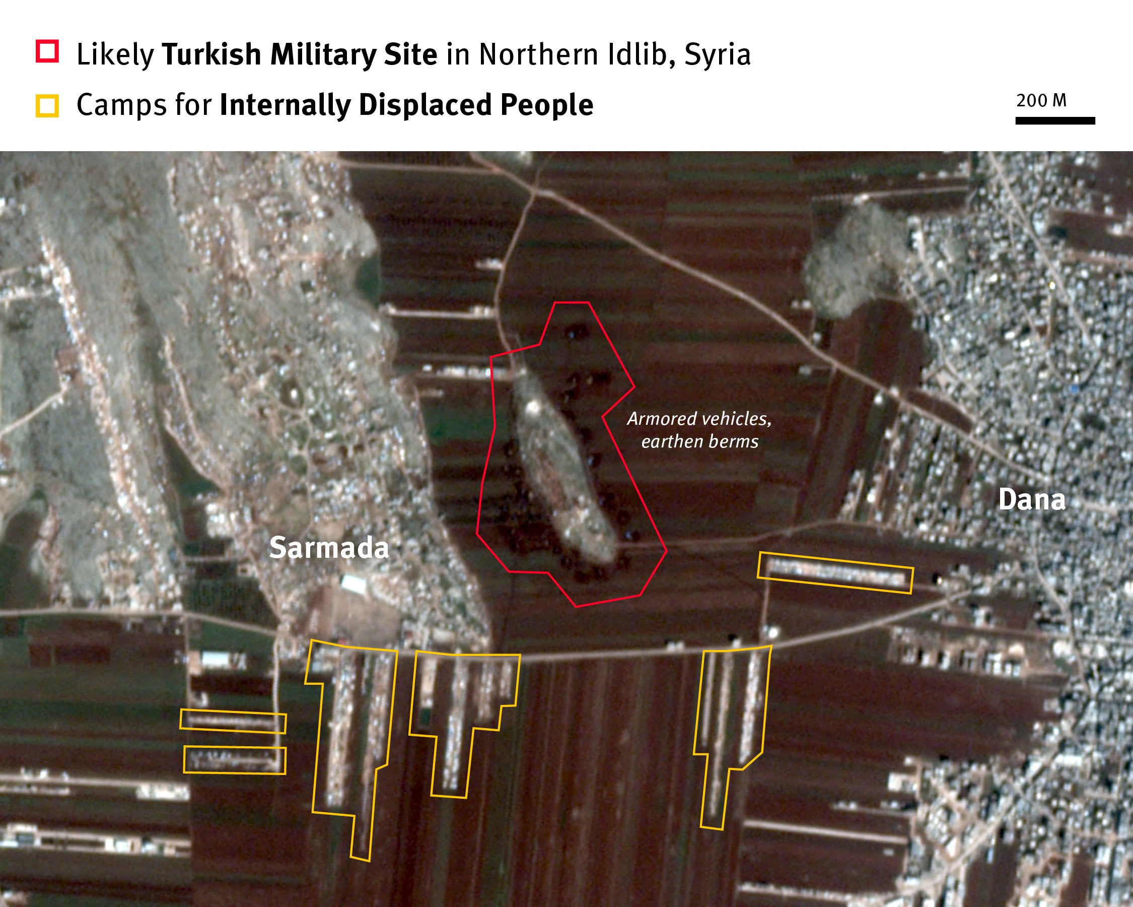 A satellite image taken on February 25, 2020