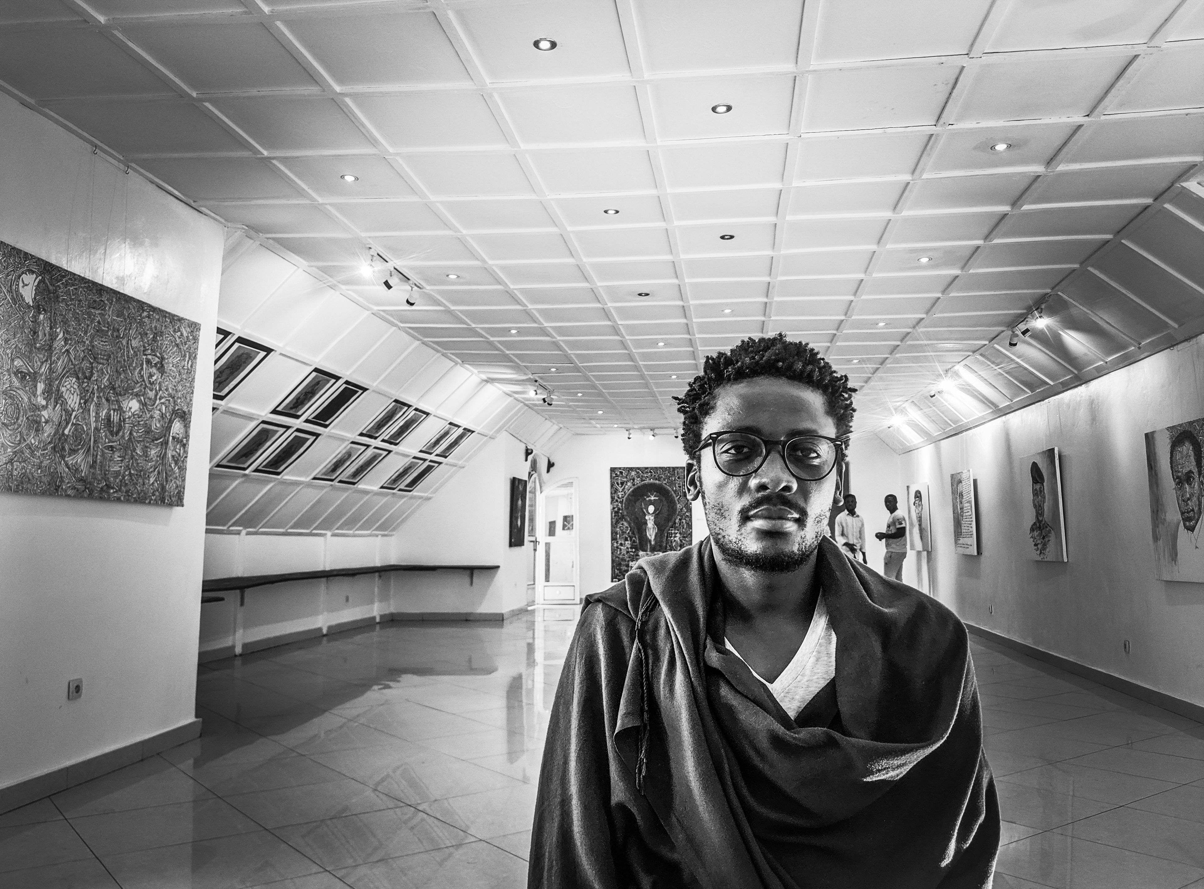 Slam poet Ben Kamuntu in Goma, eastern Democratic Republic of Congo.