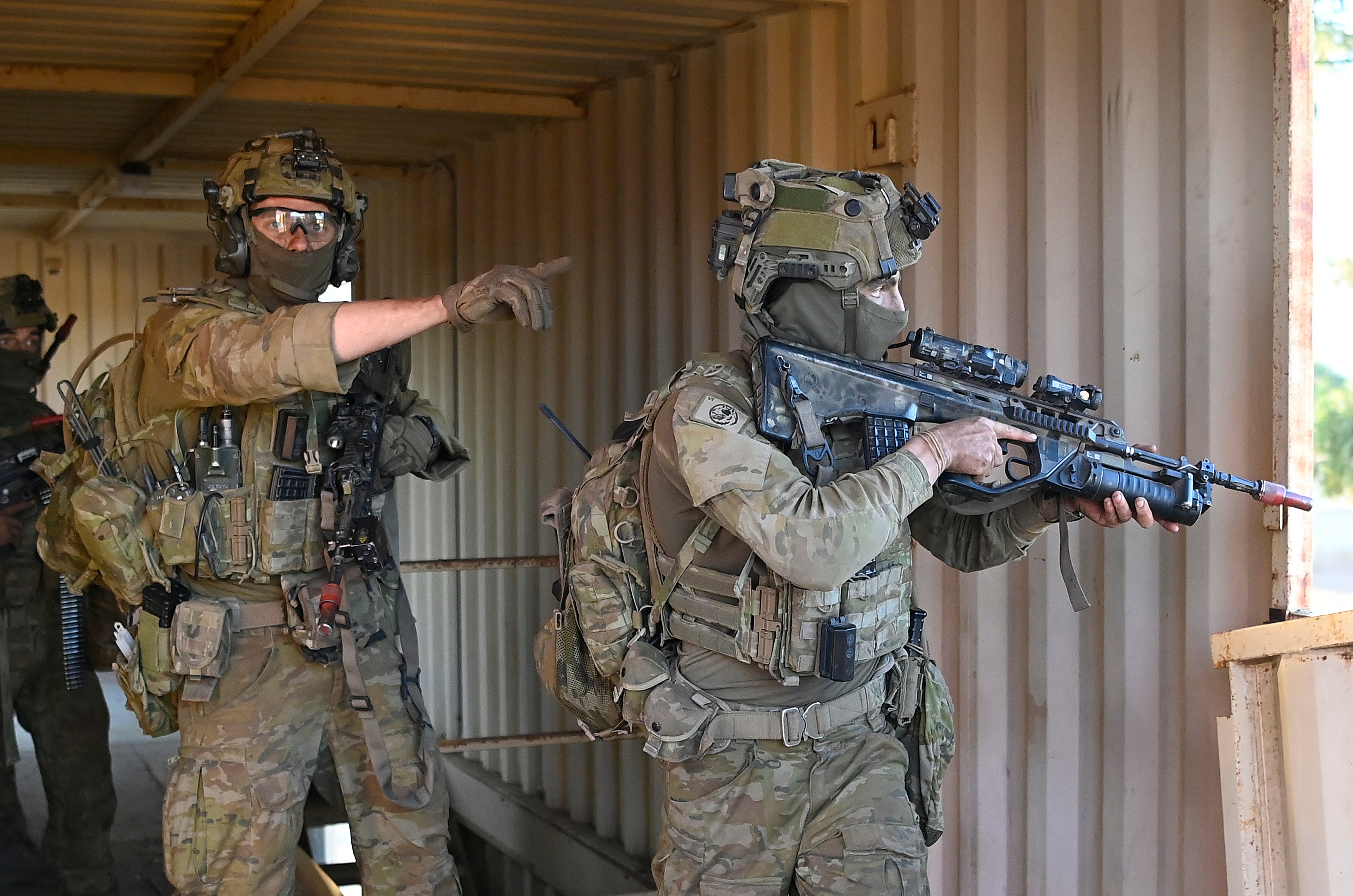Australian soldiers take part in training exercises in Townsville, Australia, June 30, 2023.