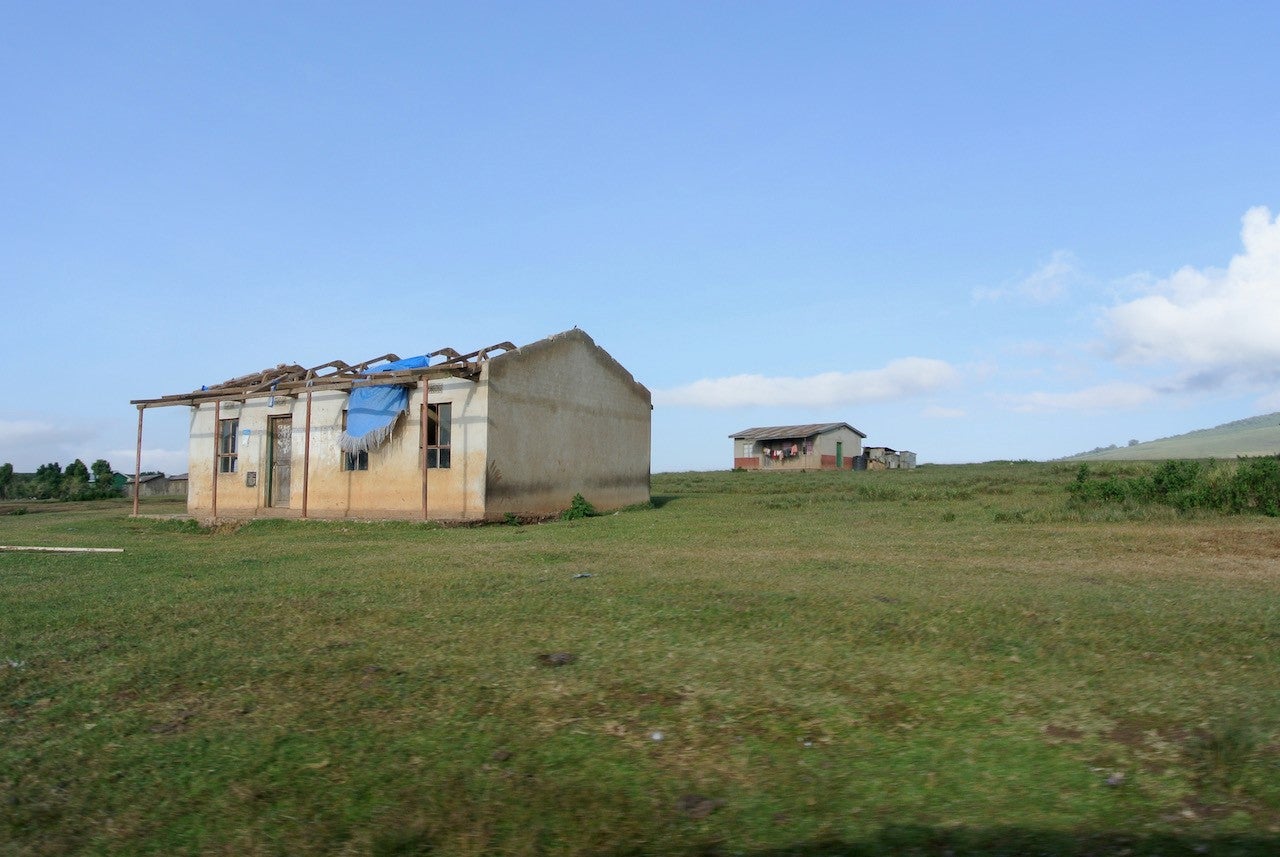A building with no roof