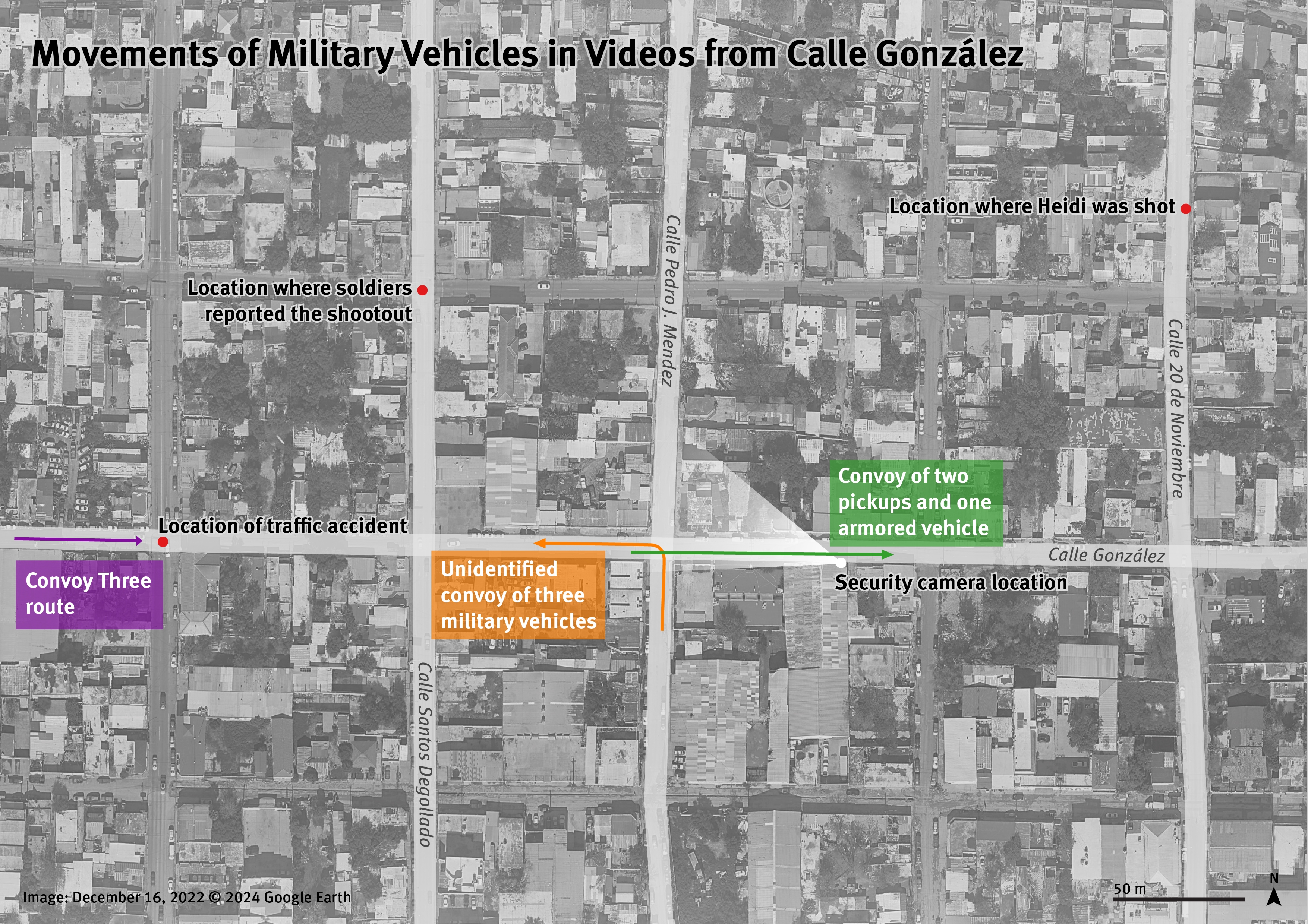 Annotated satellite image