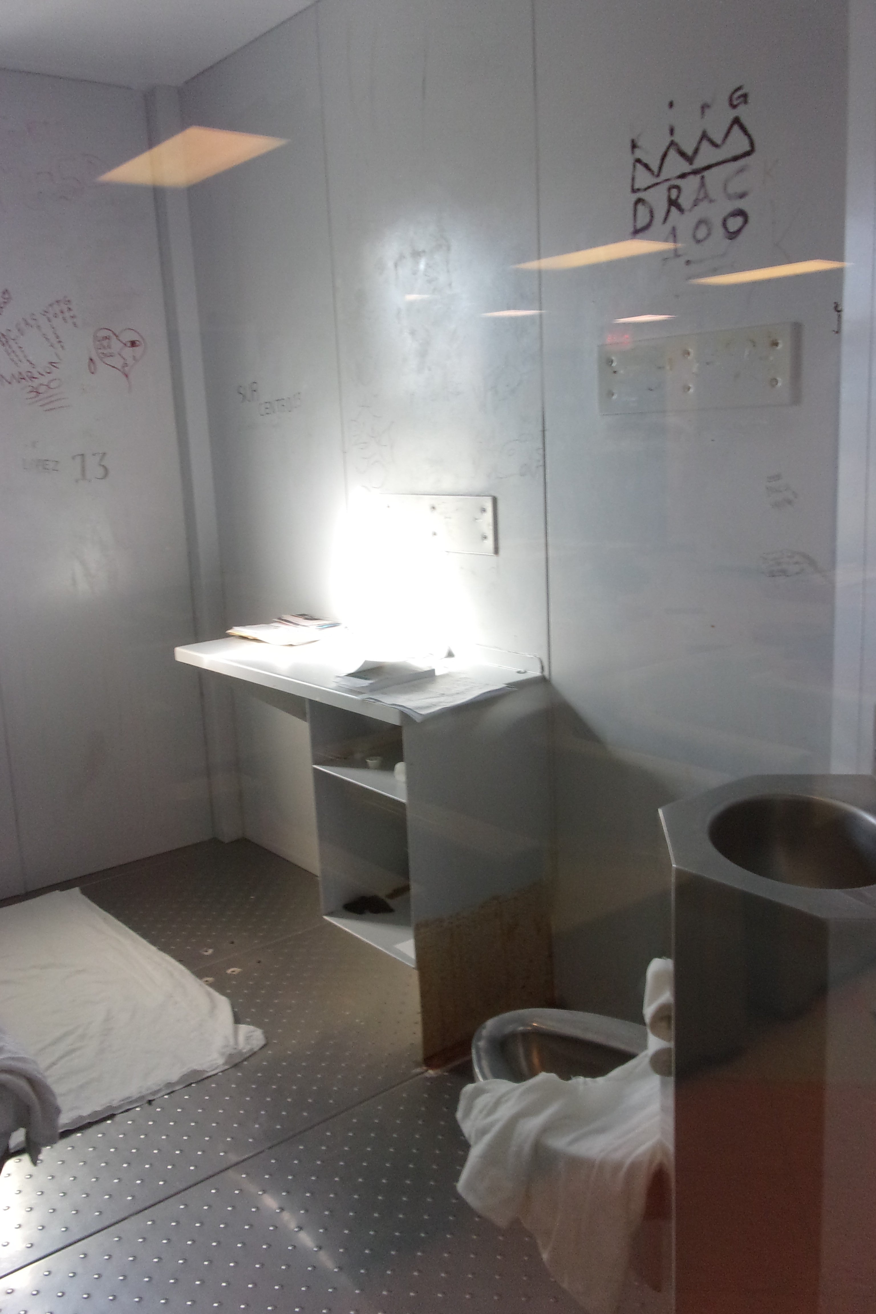 A cell in Essex County Juvenile Detention Center, Newark, New Jersey. 