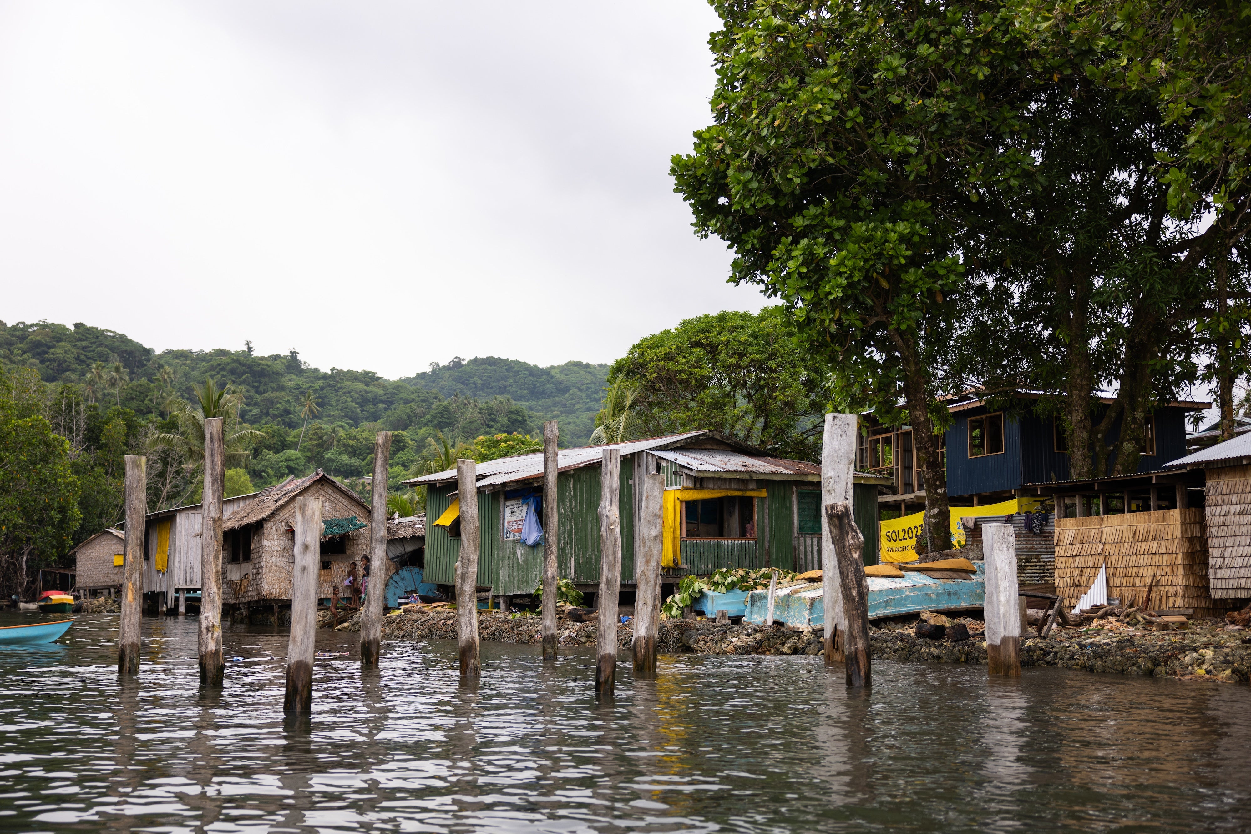Wharf in the new Walande site.