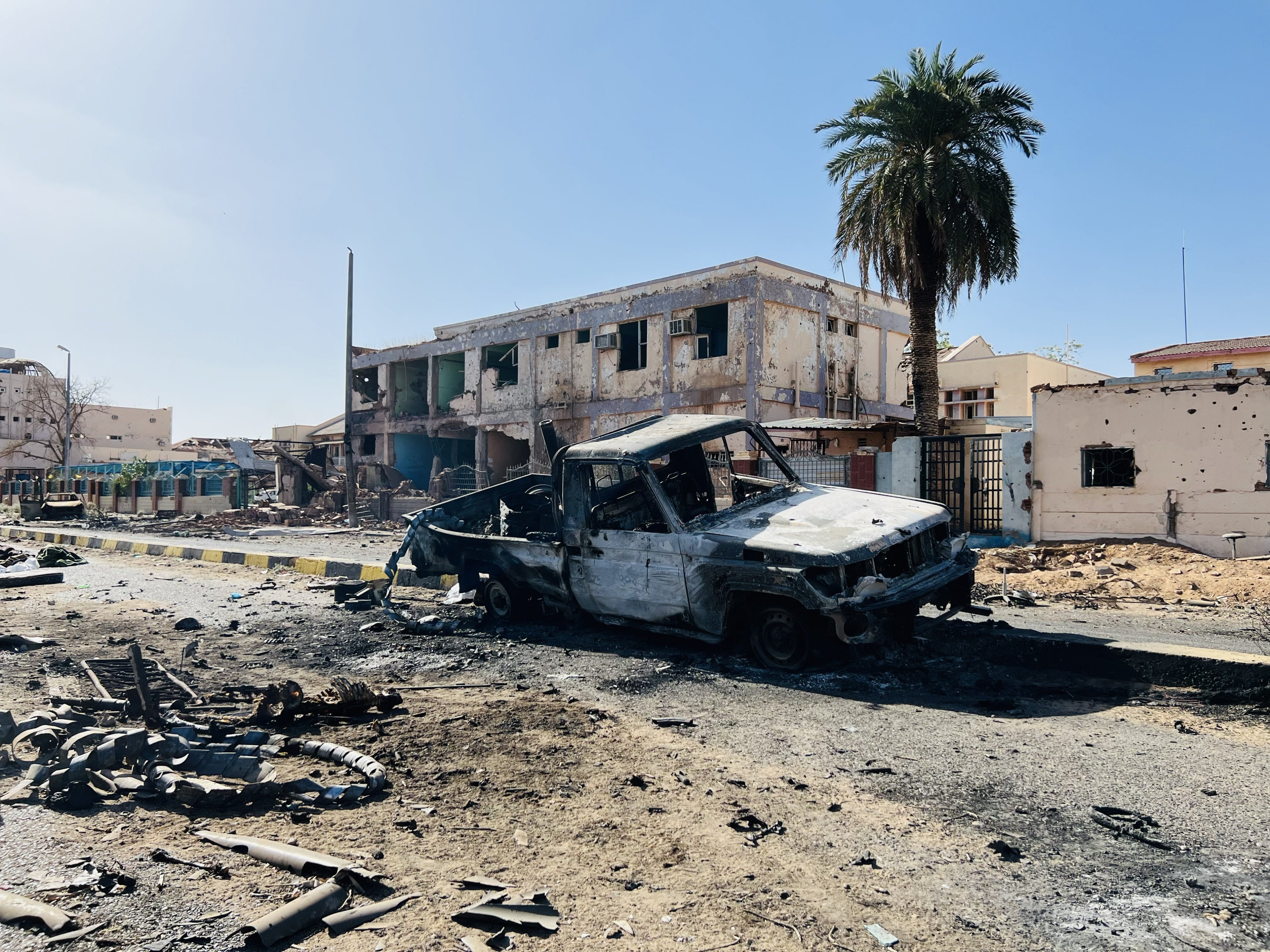 أضرار جراء القتال في الخرطوم.