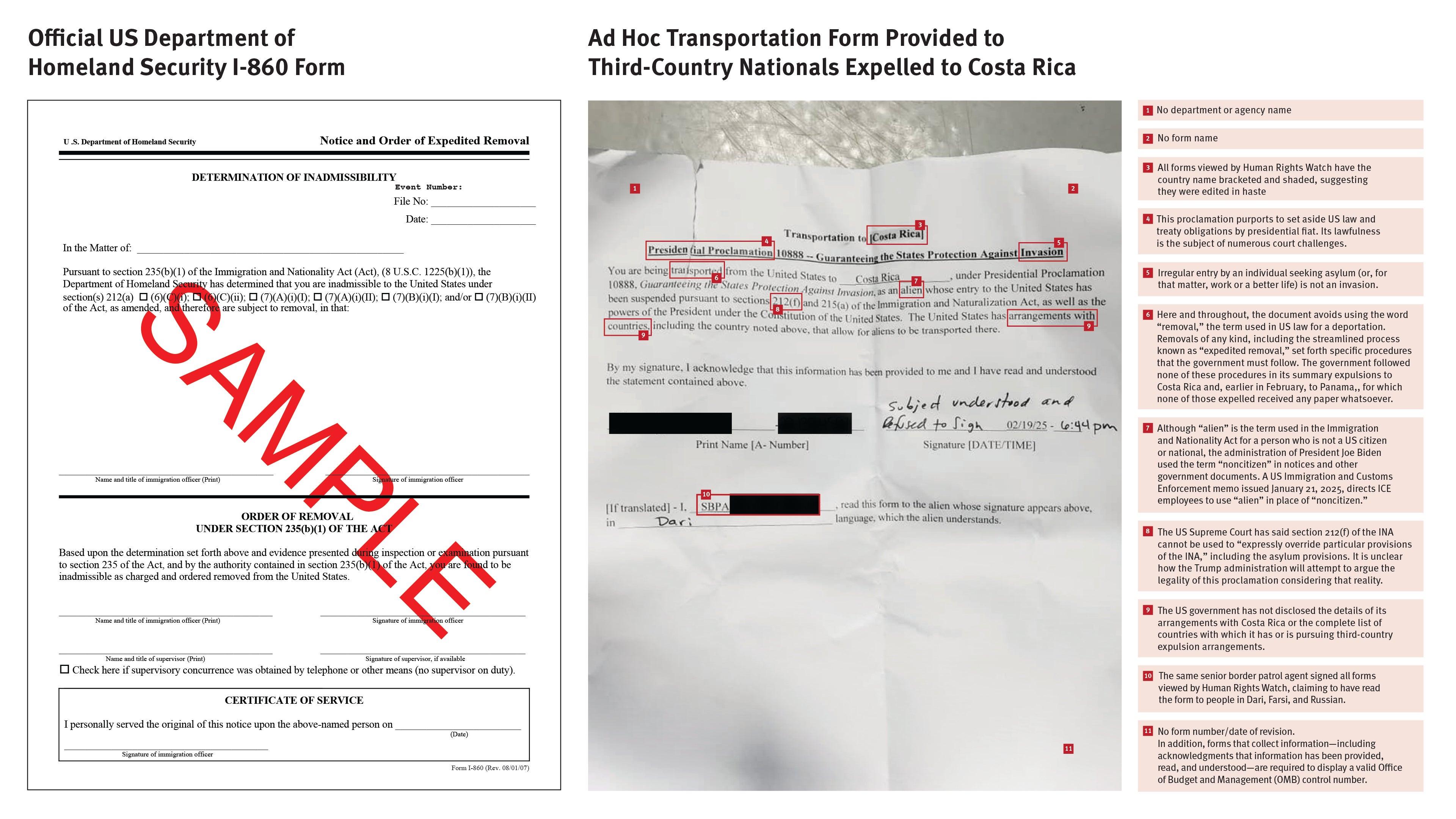Redacted and annotated form 
