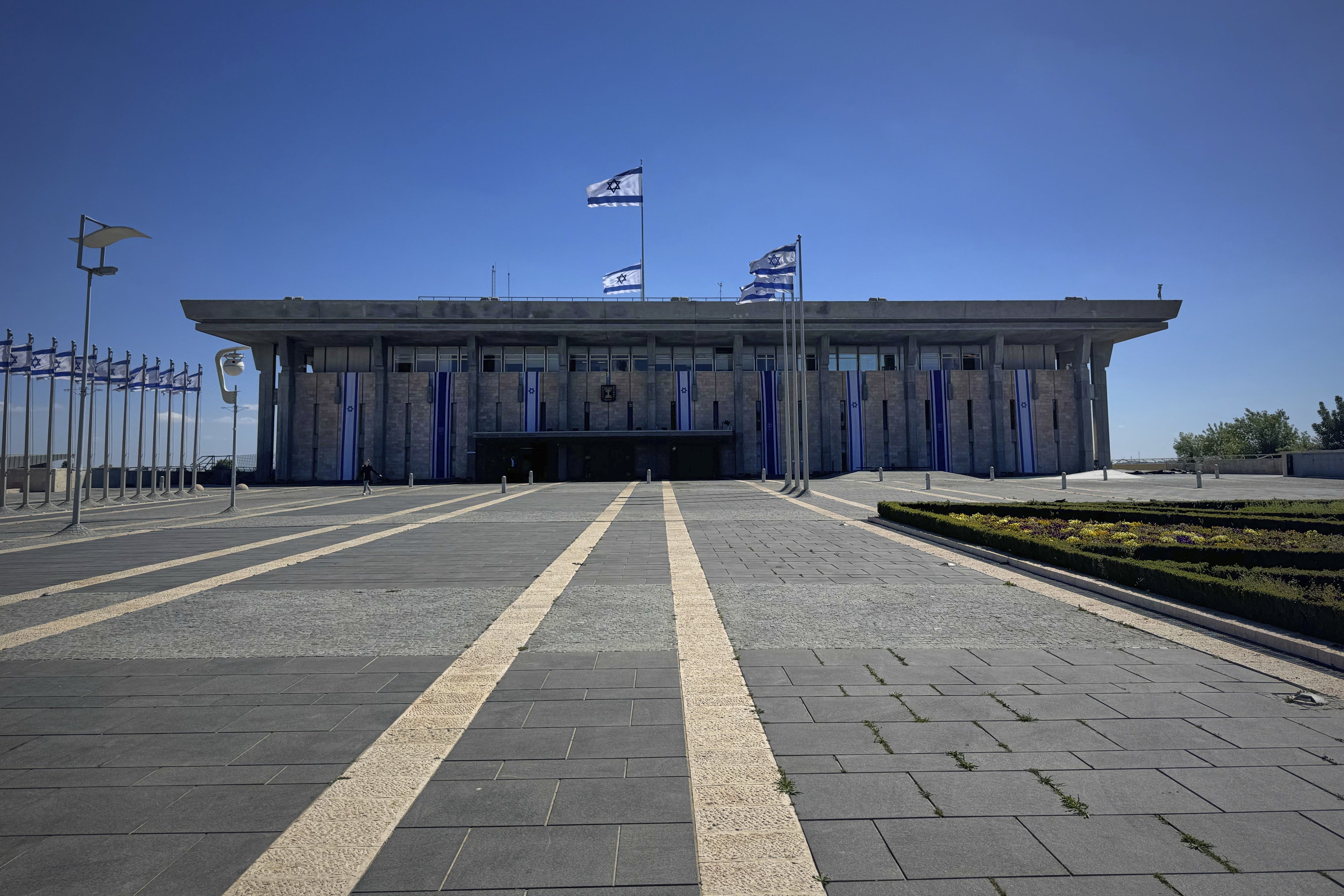 The Knesset building in Jerusalem, March 19, 2025. 