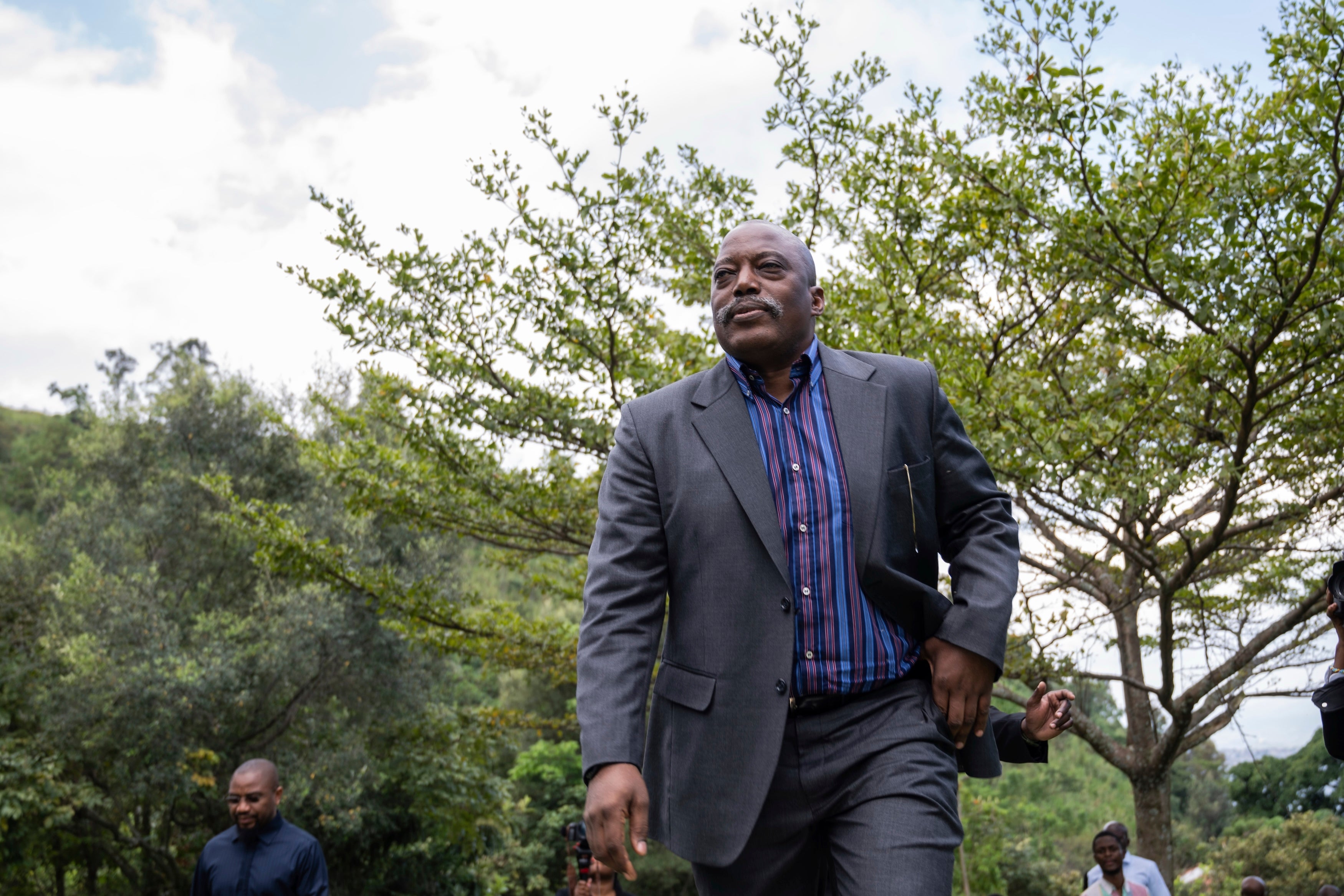 Former Democratic Republic of Congo President Joseph Kabila arrives in Goma, May 29, 2025. 