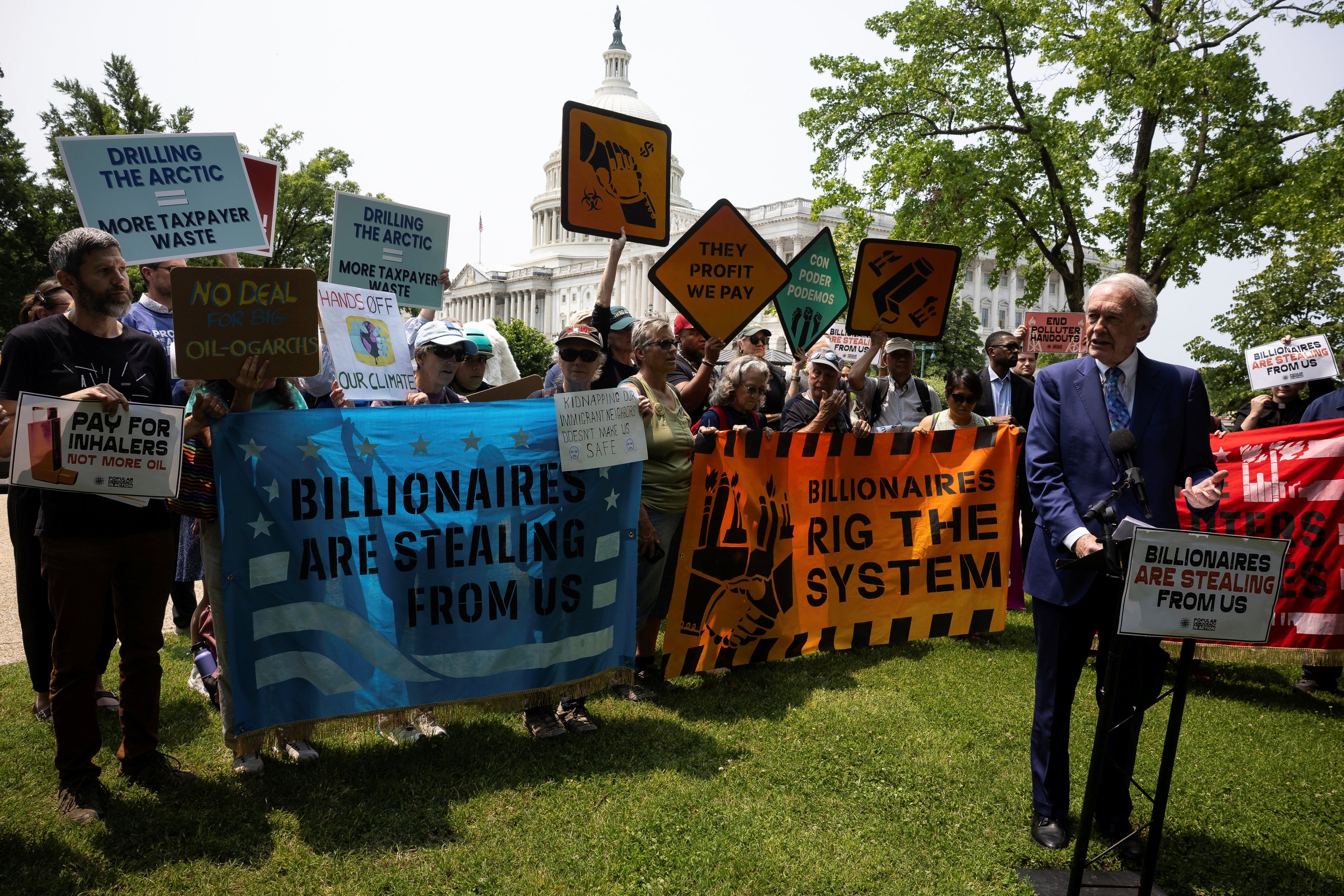 Protest against reconciliation bill 