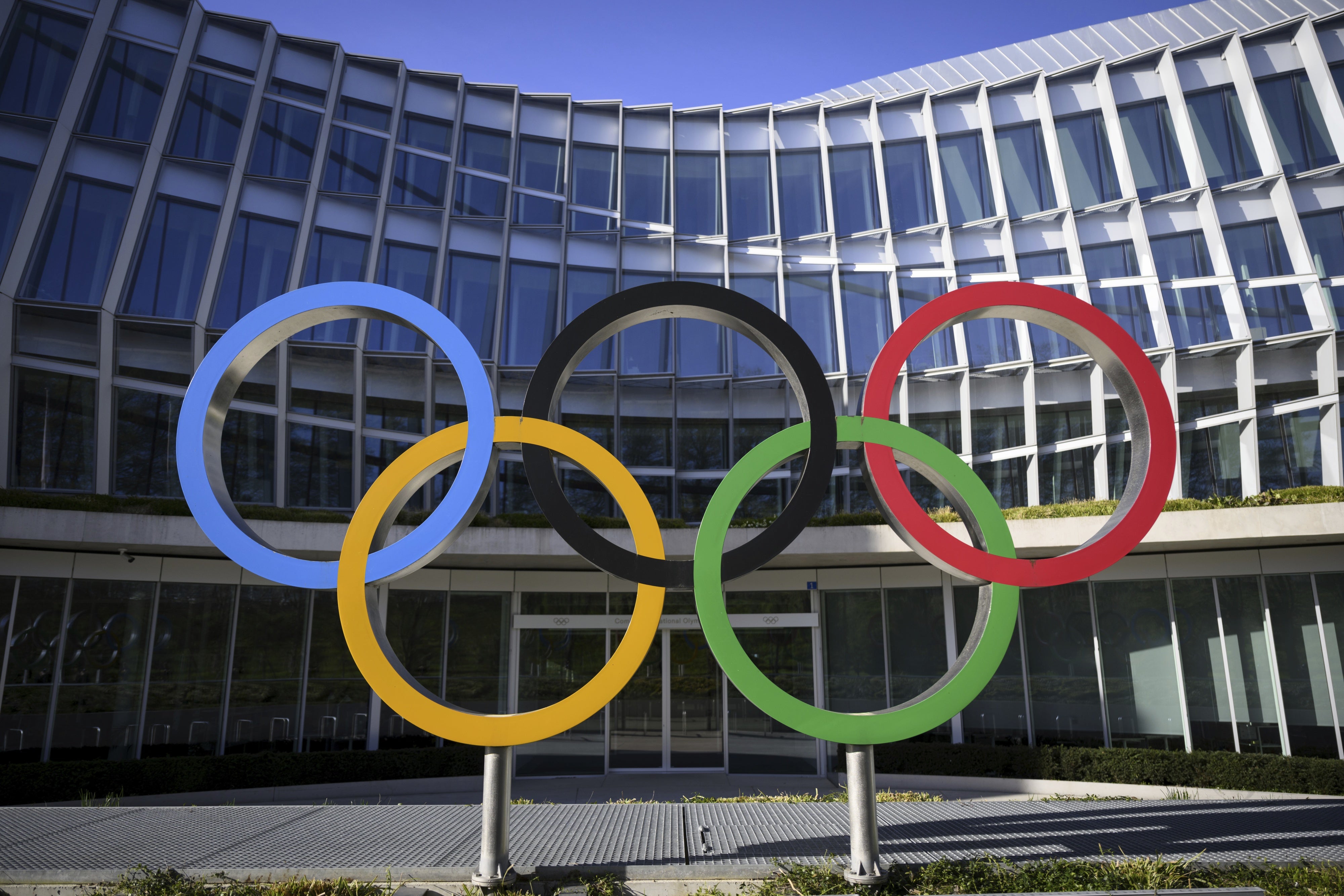 The Olympic House, headquarters of the International Olympic Committee (IOC)  in Lausanne, Switzerland, March 28, 2023. 