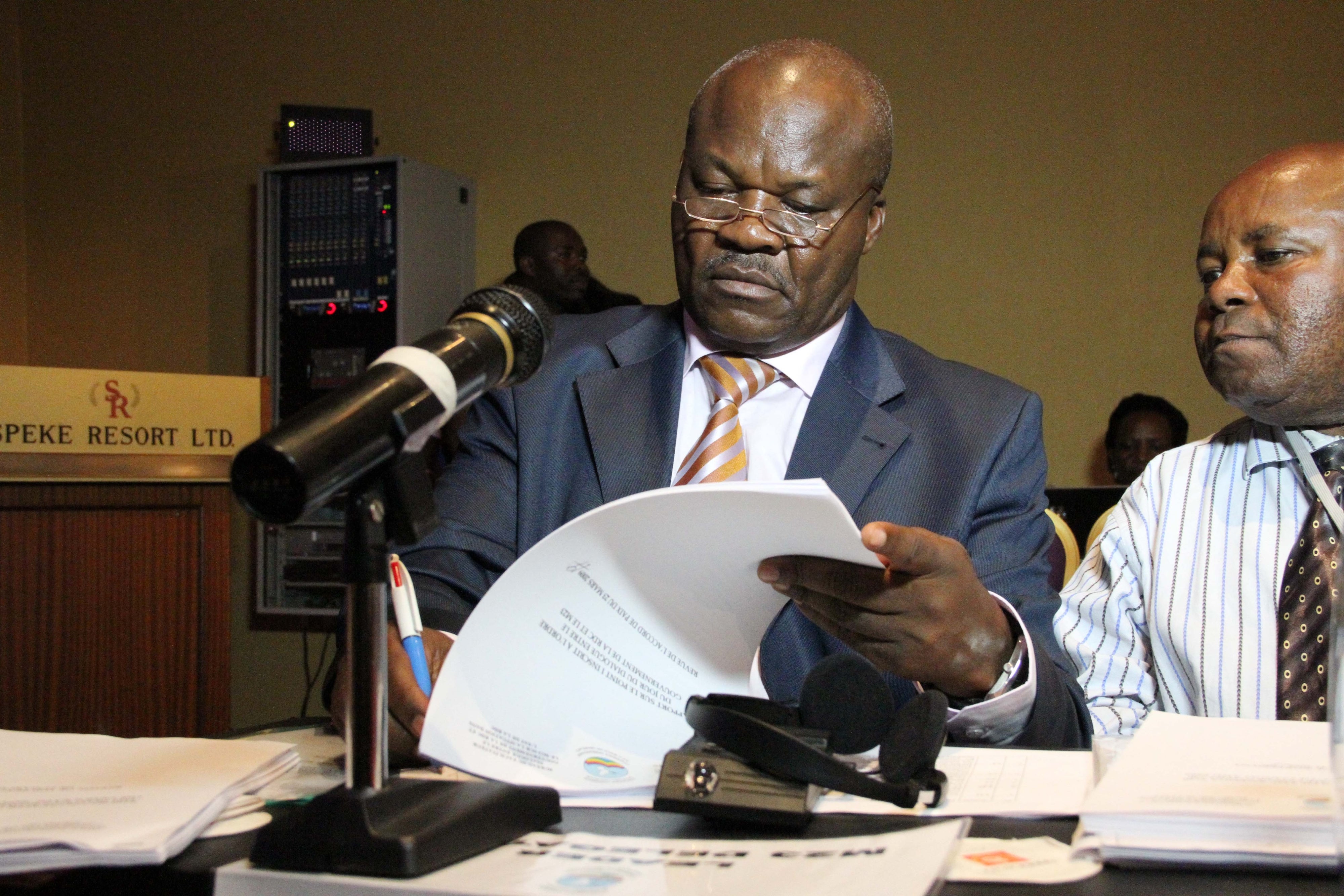 Roger Lumbala Tshitenga, a former Congolese rebel leader and government minister, in Kampala, Uganda, February 6, 2013.