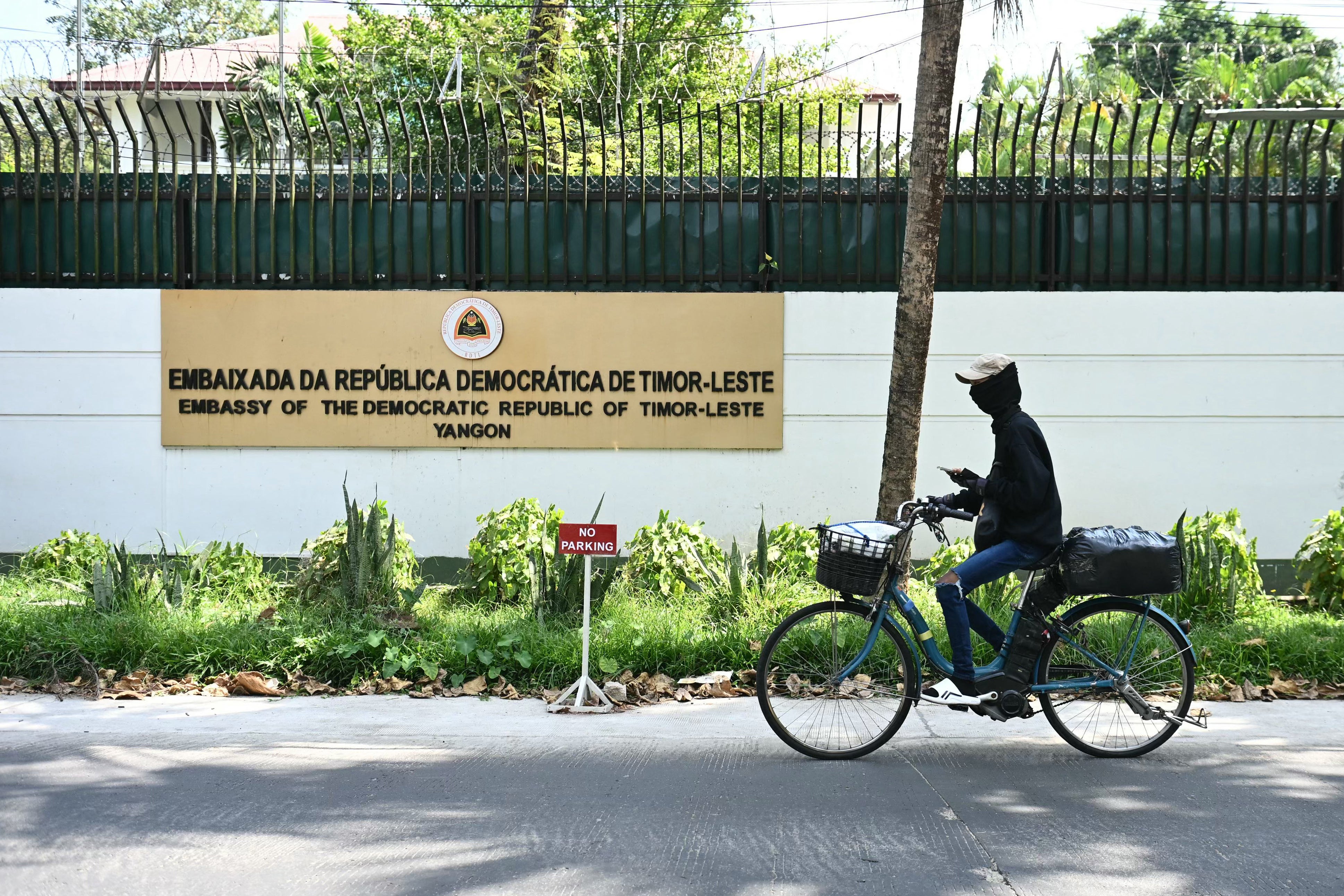 The Timor-Leste embassy in Yangon, Myanmar, February 16, 2026.