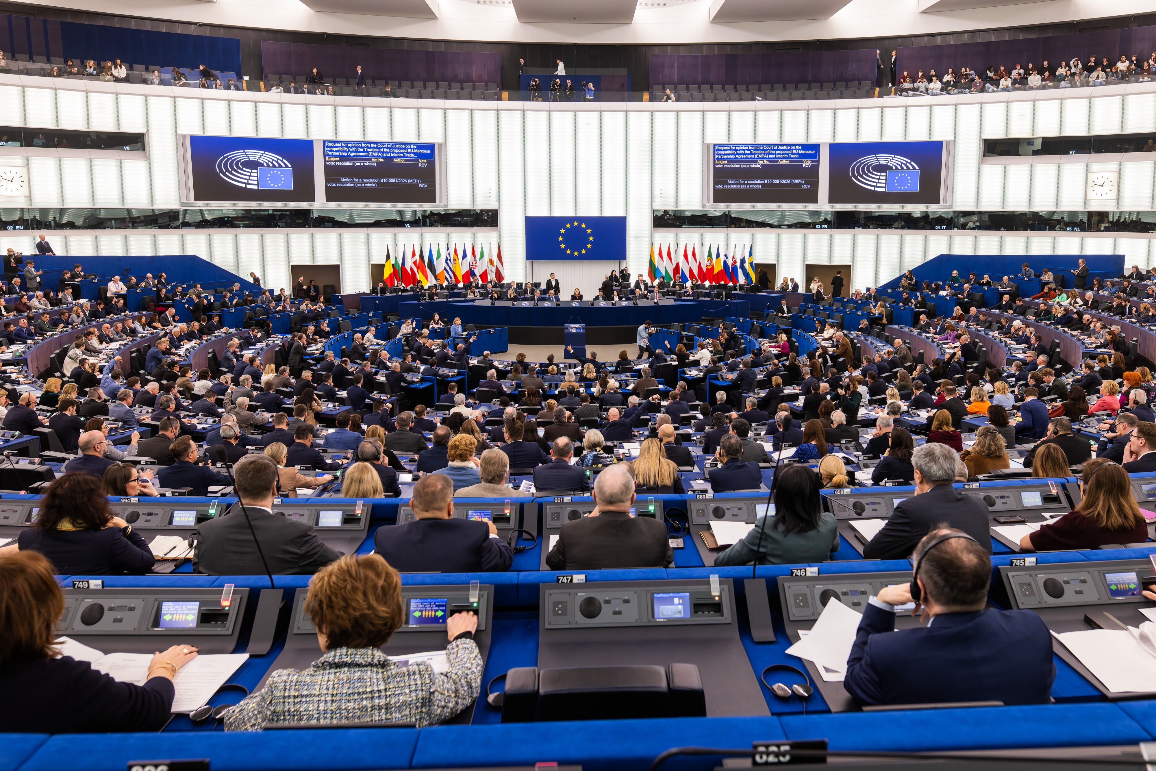 Members of the European Parliament, Strasbourg, France, January 21, 2026. 