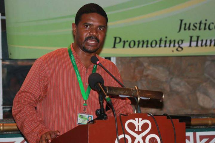 Hussein Khalid speaking at Kenya’s National Conference on Rights and Security. 