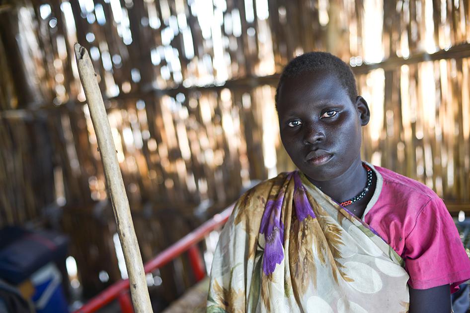 Angelina, 20, from Koch county, was spared in May when members of government aligned militia abducted three women and a teenage girl who she was hiding with.