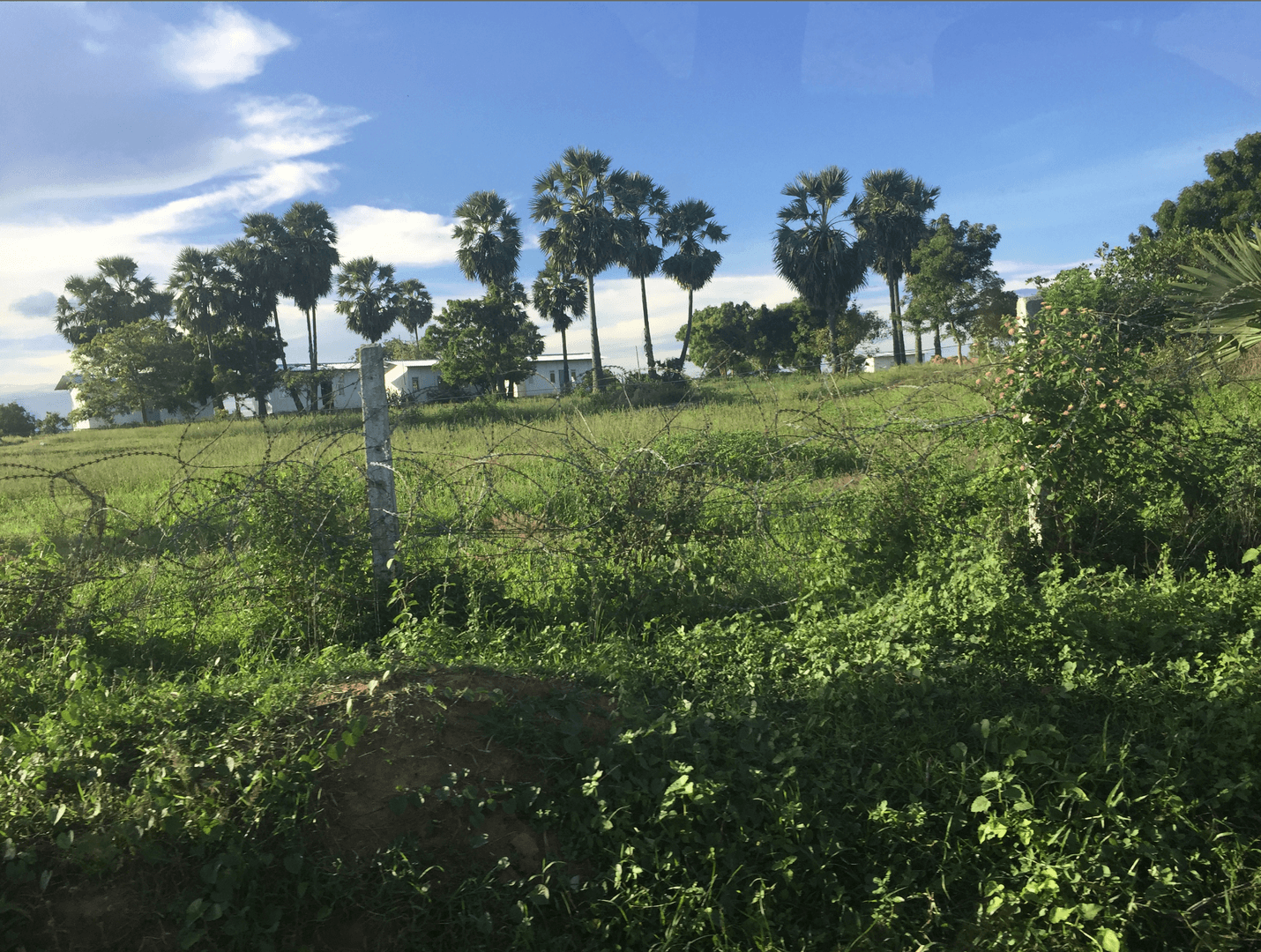 Sri Lankan military base at Kasankerni in eastern Sri Lanka that displaced 69 families in November 2011. 