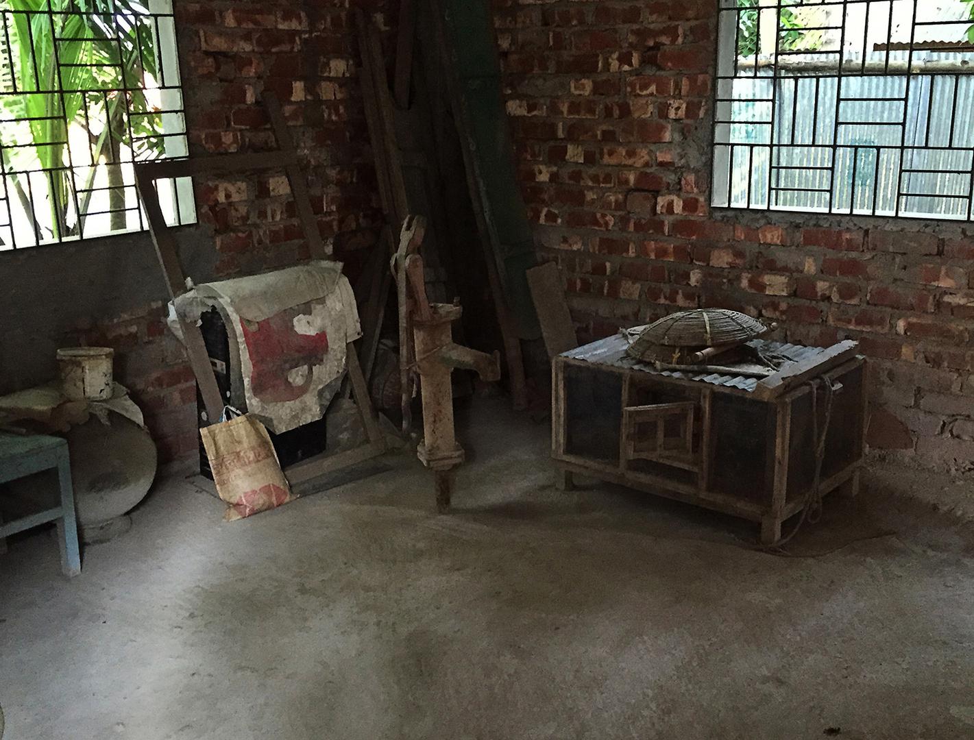 A government tubewell Installed inside a private house, 2015. © 2015 Richard Pearshouse/Human Rights Watch