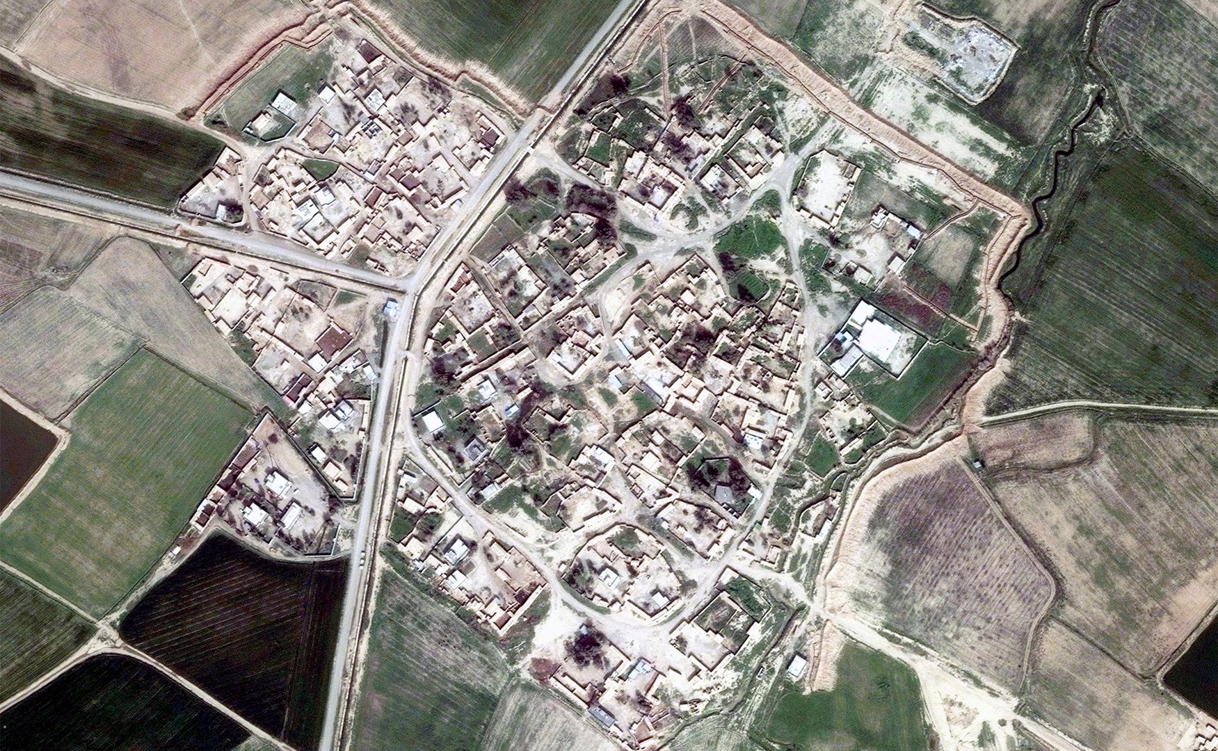 satellite imagery from February 14,2015