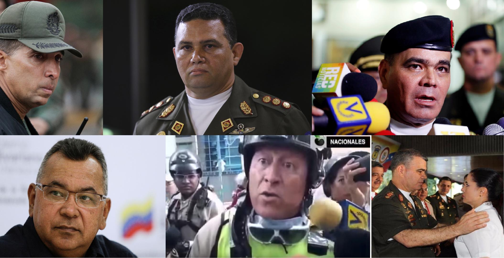 High-level officials in charge of security forces implicated in widespread abuses, and responsible for the prosecution of civilians by military courts.