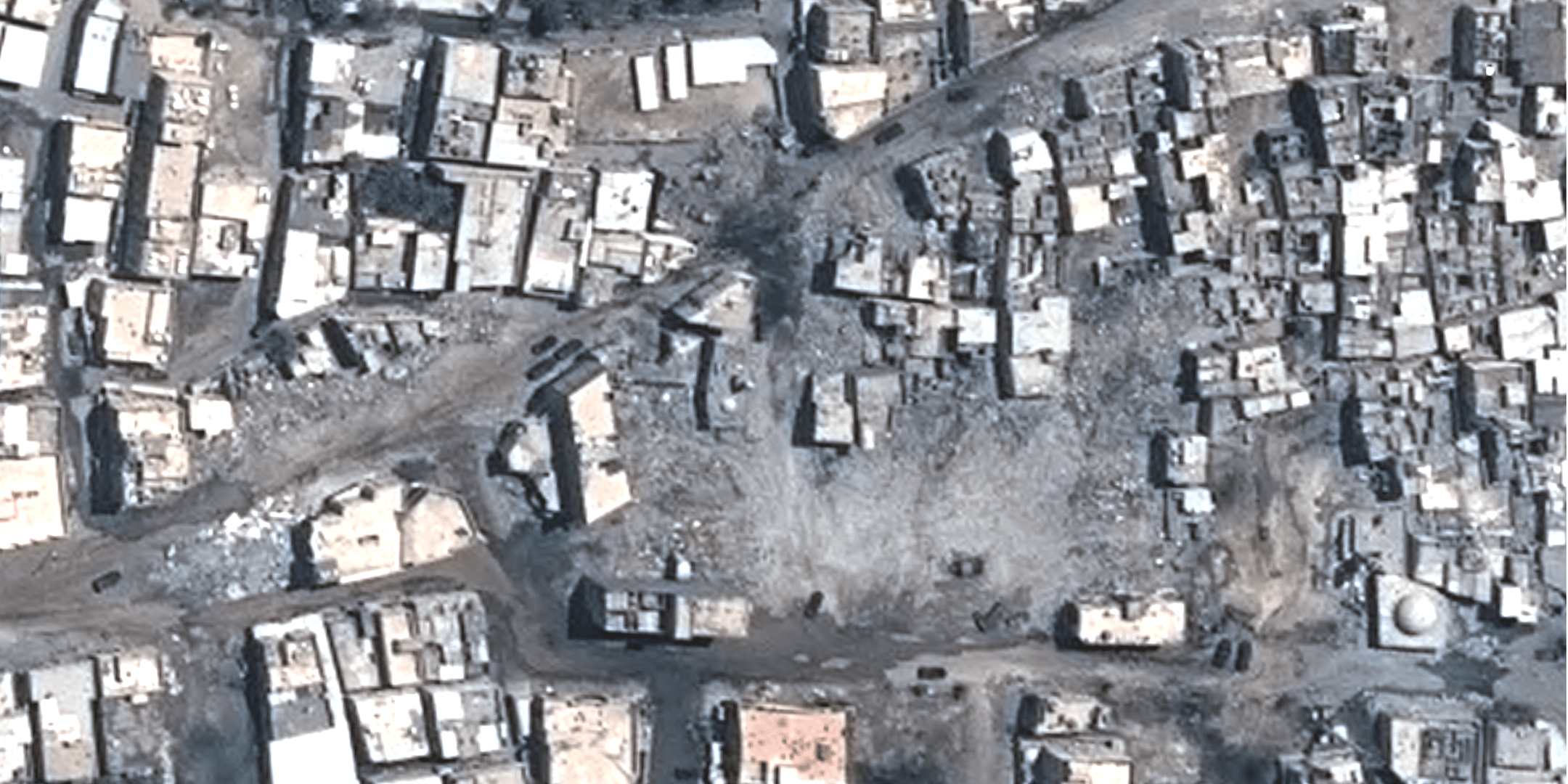 The 'after destruction' sat image taken on August 8, 2017.