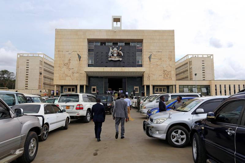 Ugandan lawmakers arrive at the parliament, in Kampala, Uganda September 21, 2017.
