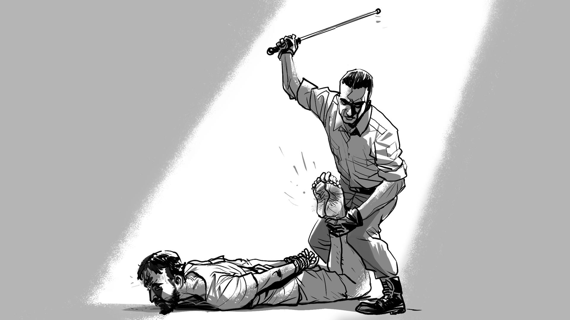 Mahmoud said he was beaten on the soles of his feet many times while in detention as a form of punishment, including for requesting to call and speak to his family.