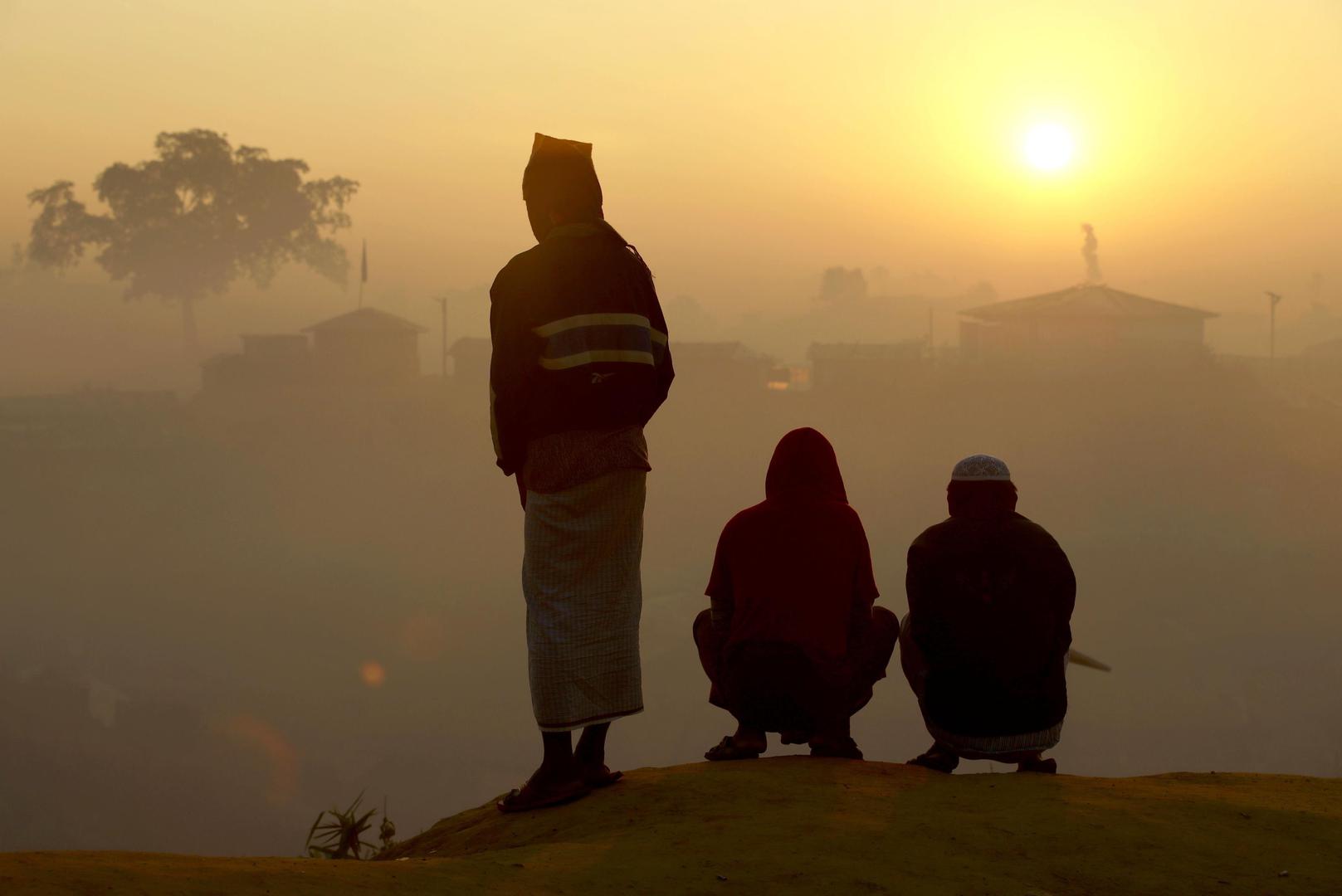 Des réfugiés rohingyas ayant fui le Myanmar, photographiés dans l’un des camps de Cox’s Bazar, au Bangladesh, le 1er janvier 2019.