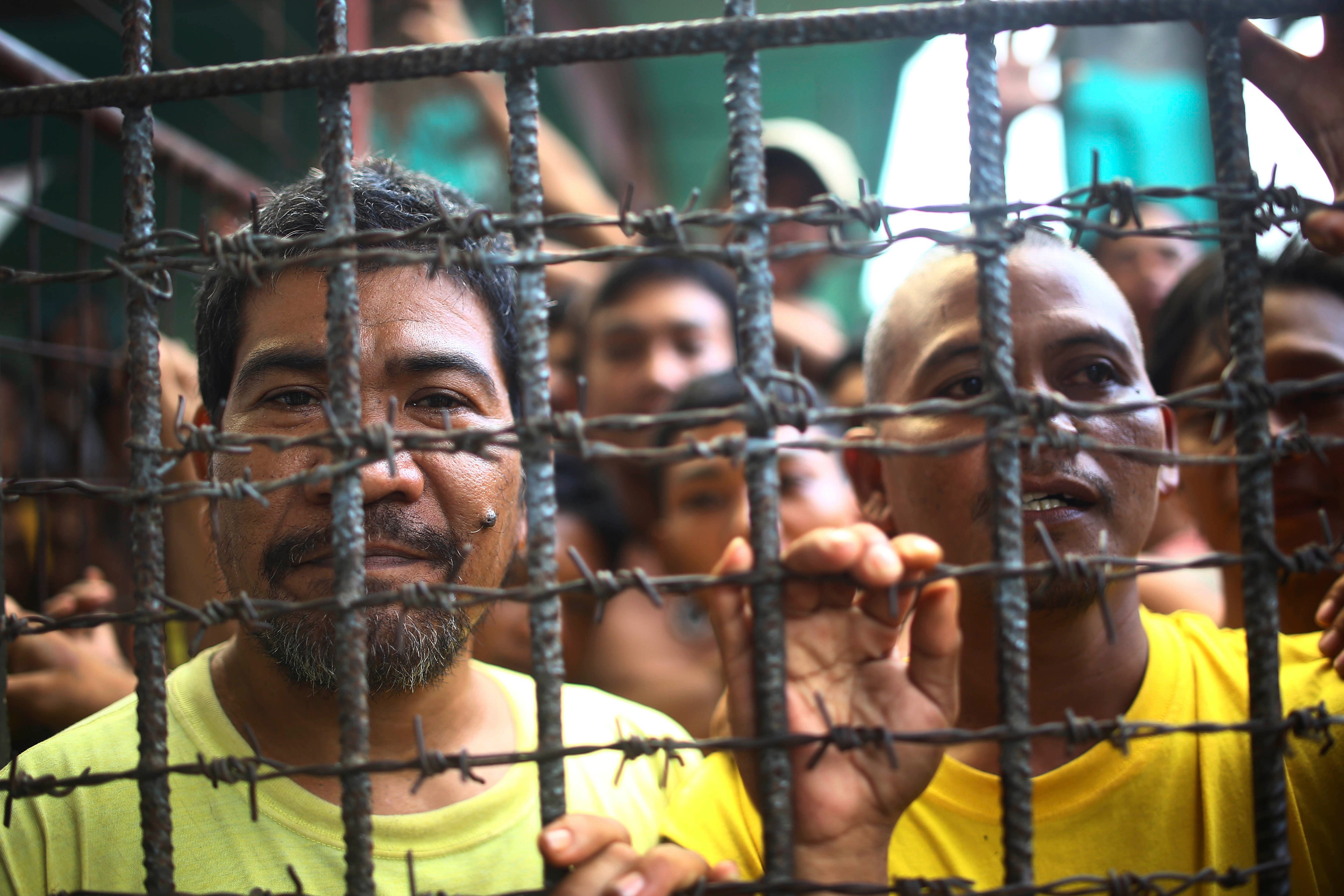 Inmates in the North Cotabato District Jail in Kidapawan City, Philippines, January 2017.  (c) 2017 AP Photo