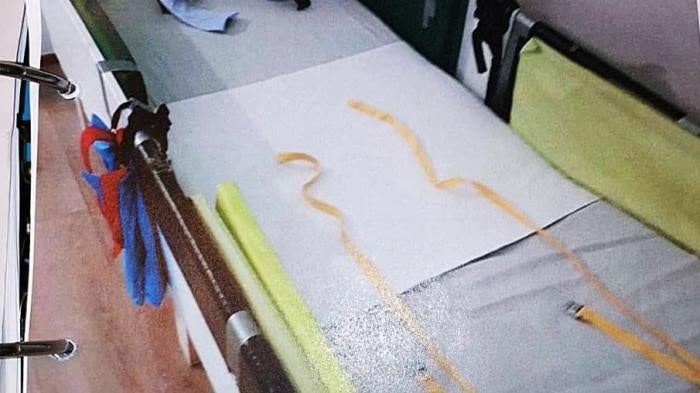 Staff tied a boy with autism to this bed in a care home in Finland.