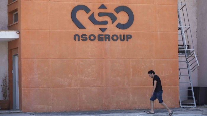 NSO Group logo on building