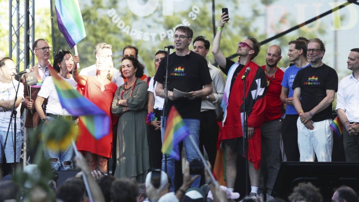Budapest Mayor Gergely Karácsony at Pride march