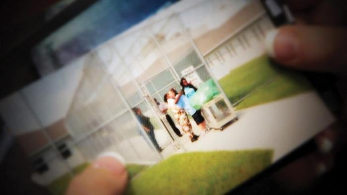 Veronica Limia leaves the Florida Institute for Girls on October 11, 2001. Veronica was prosecuted as an adult at age 17 for burglary