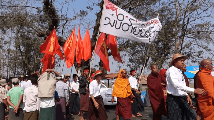 Protest in Burma