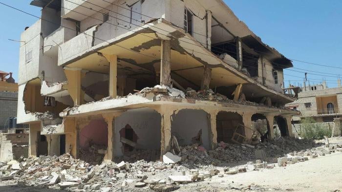 A house that the Egyptian army demolished in March 2018 in al-Arish as “retaliation” against suspects. © 2018 Private