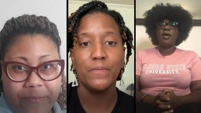 Three women from the video