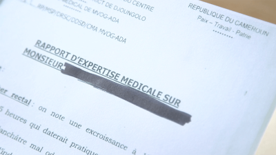 A picture of an anal examination medical report.