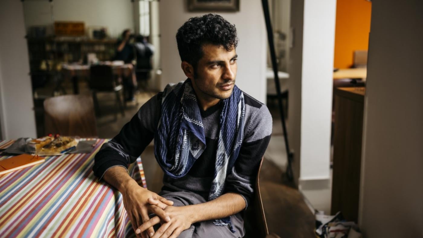 Abdul Saboor at his home in Paris, March 2021.