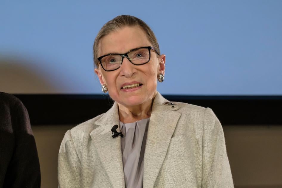 US Supreme Court Associate Justice Ruth Bader Ginsburg is seen during a public appearance hosted by the Museum of the City of New York at the New York Academy of Medicine in New York, NY, December 15, 2018. 