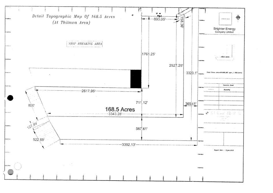 Map of fuel terminal location.