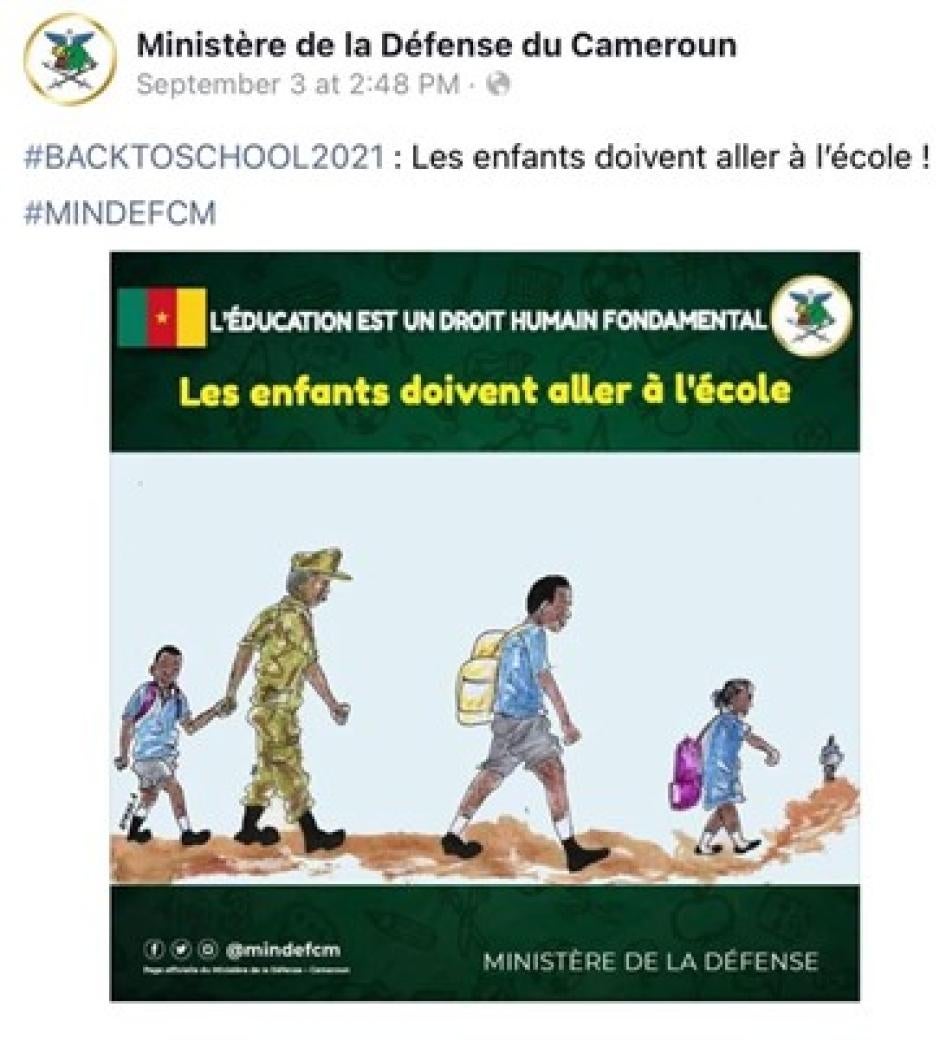 Screenshot of a Facebook post