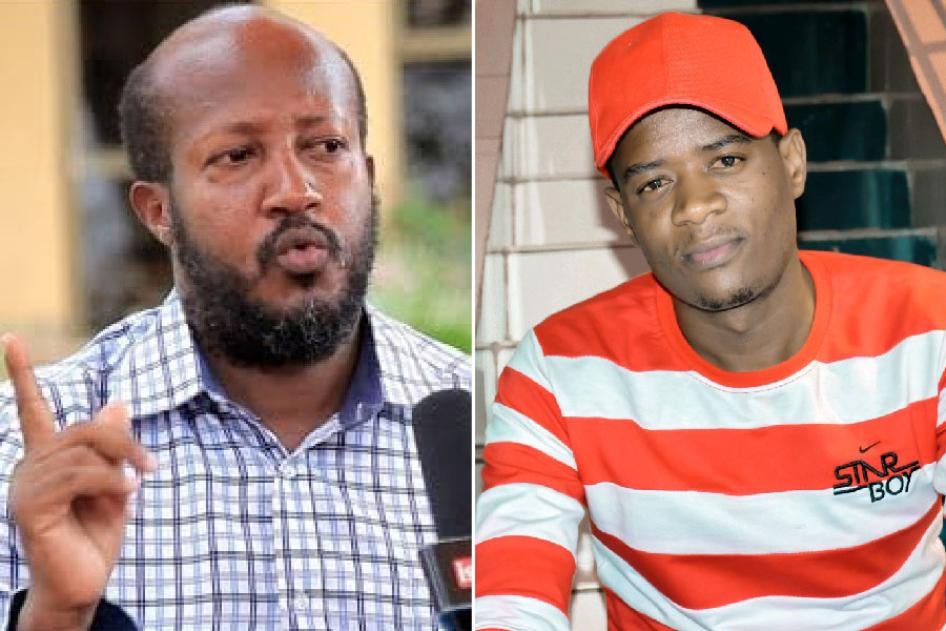 Aimable Karasira (left) and Dieudonné Niyonsenga (right).