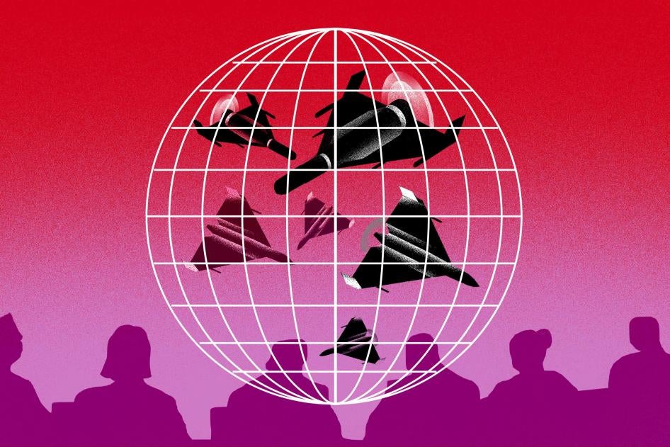 Illustration pour un rapport de HRW sur les robots tueurs.