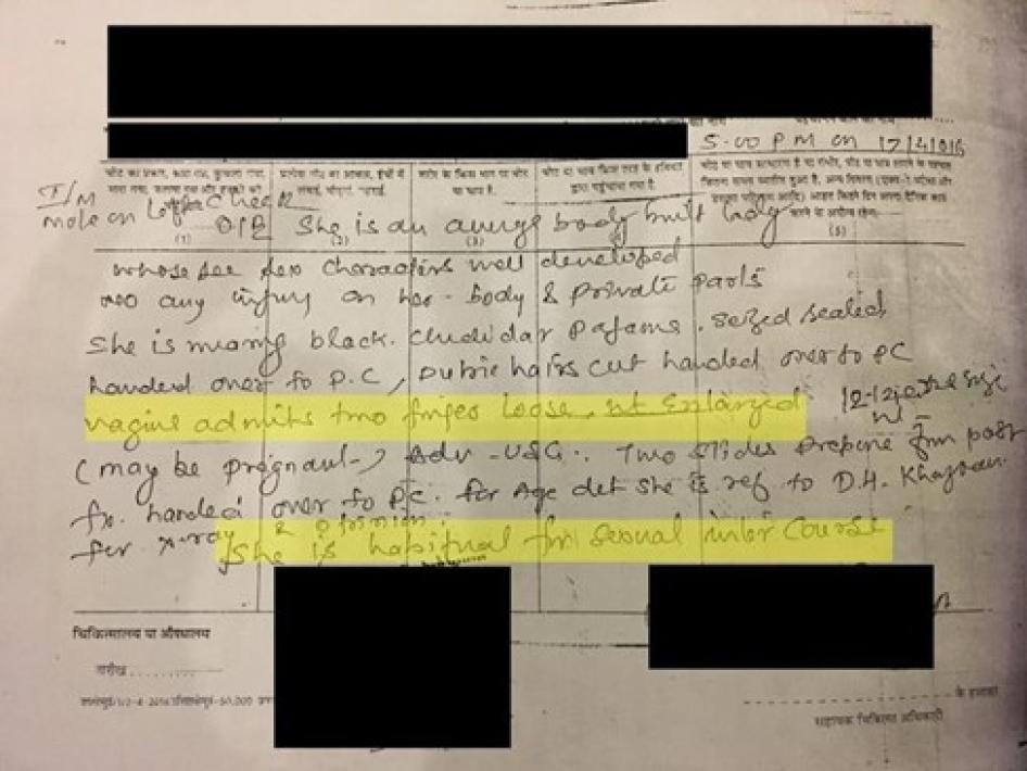 "Gayatri's" legal-medico report