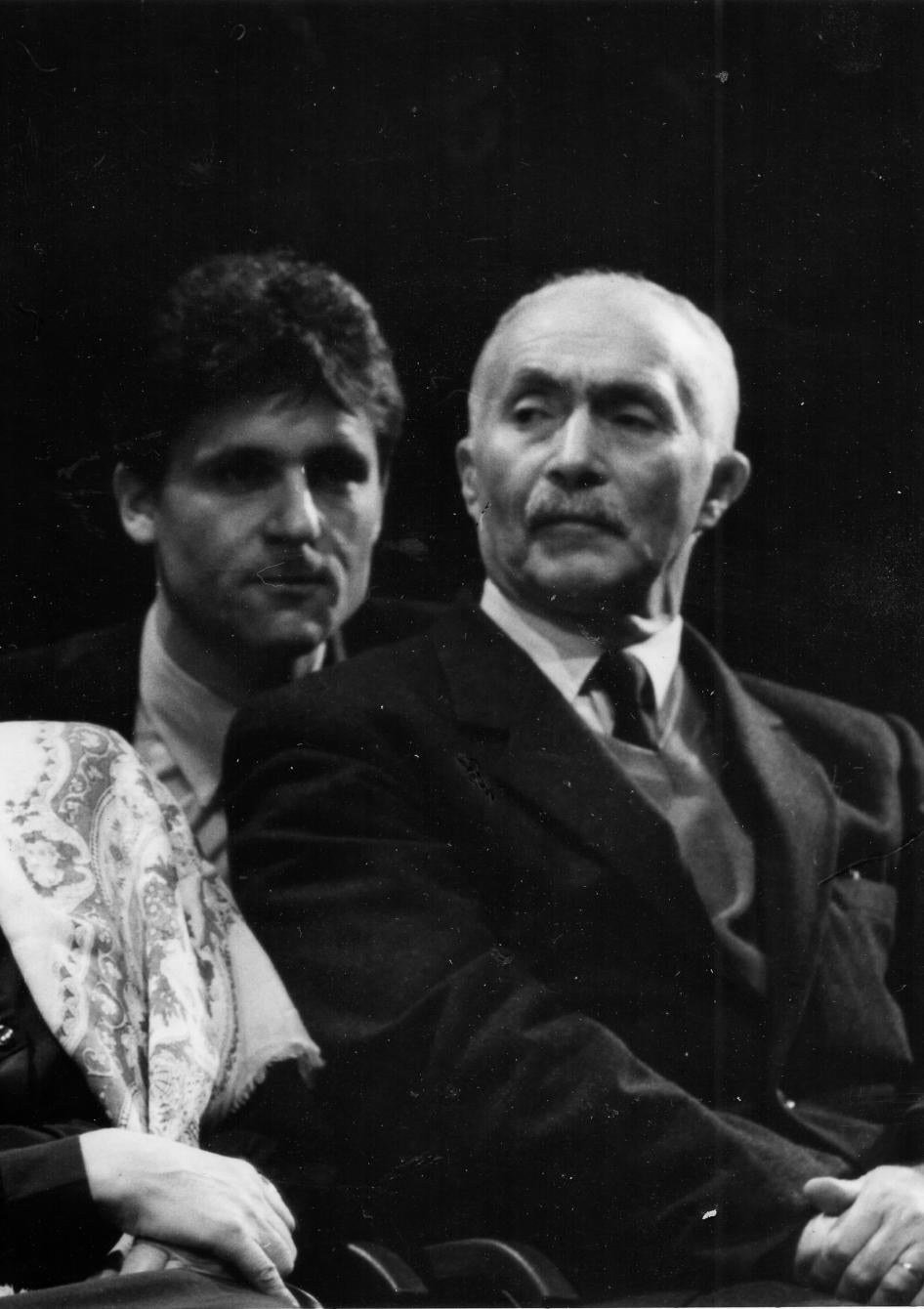 Ali Yahia Abdennour, long-time president of the Algerian League for the Defense of Human Rights.