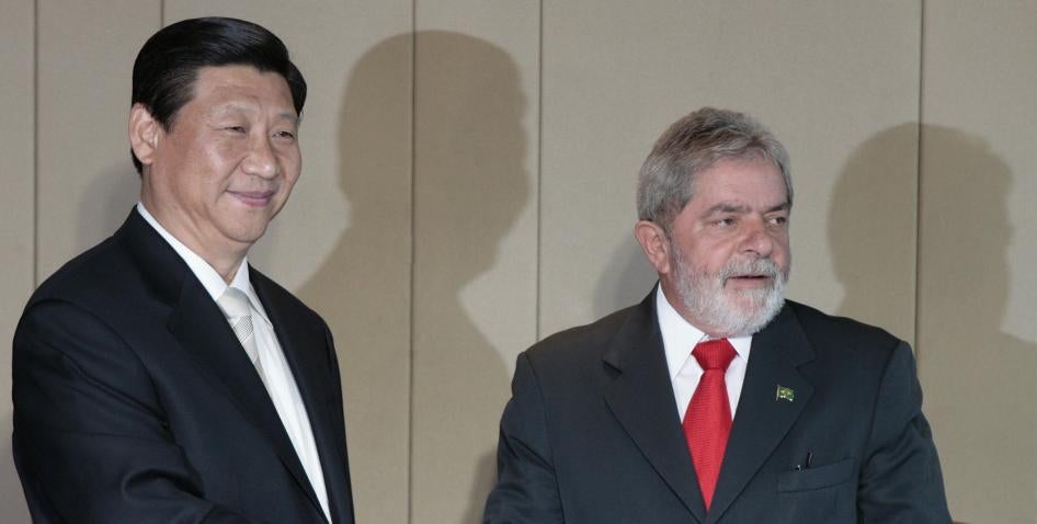 China's then Vice-President Xi Jinping, left, and Brazil's President Luiz Inacio Lula da Silva during a meeting at the presidential palace in Brasilia, February 19, 2009. 