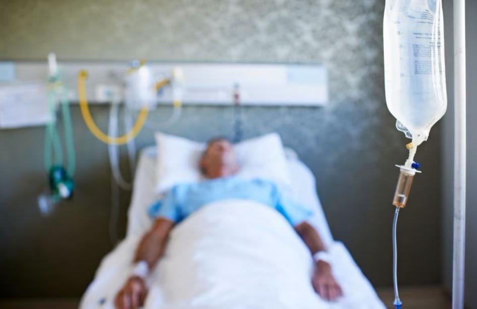 Un paciente en coma en una fotografía ilustrativa.