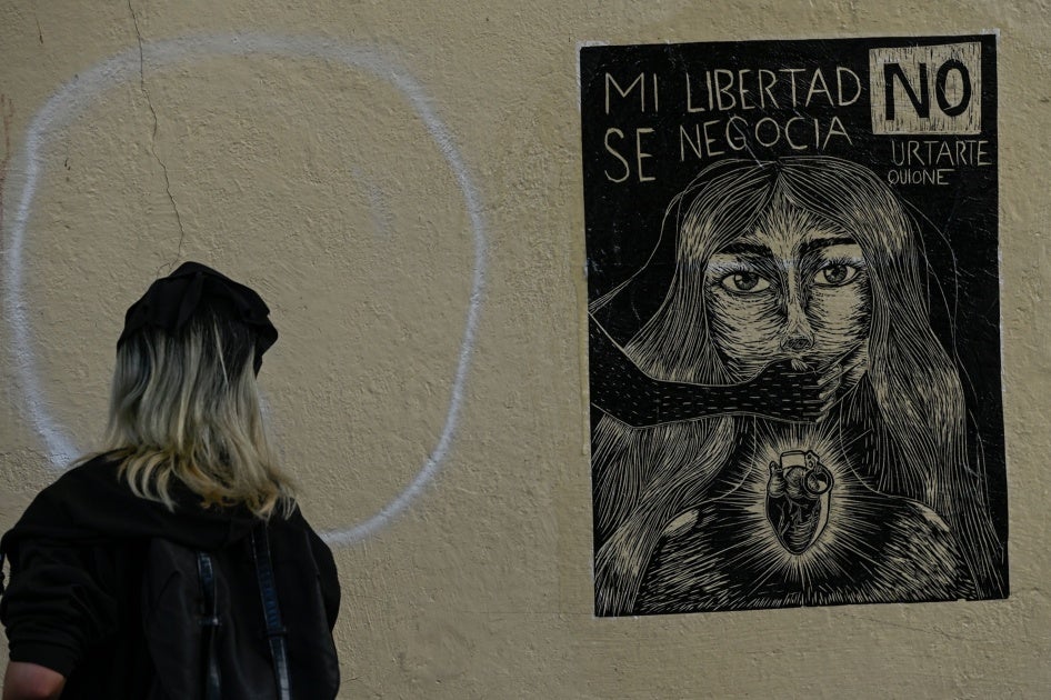 Women take part in a march for the decriminalization of abortion, “Strike for International Day for the Decriminalization of Abortion,” Toluca, Mexico. September 28, 2021.