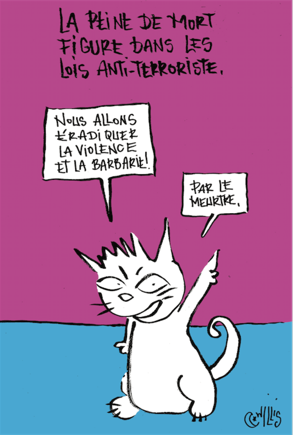 Letter to Tunisians Caricature 1 English