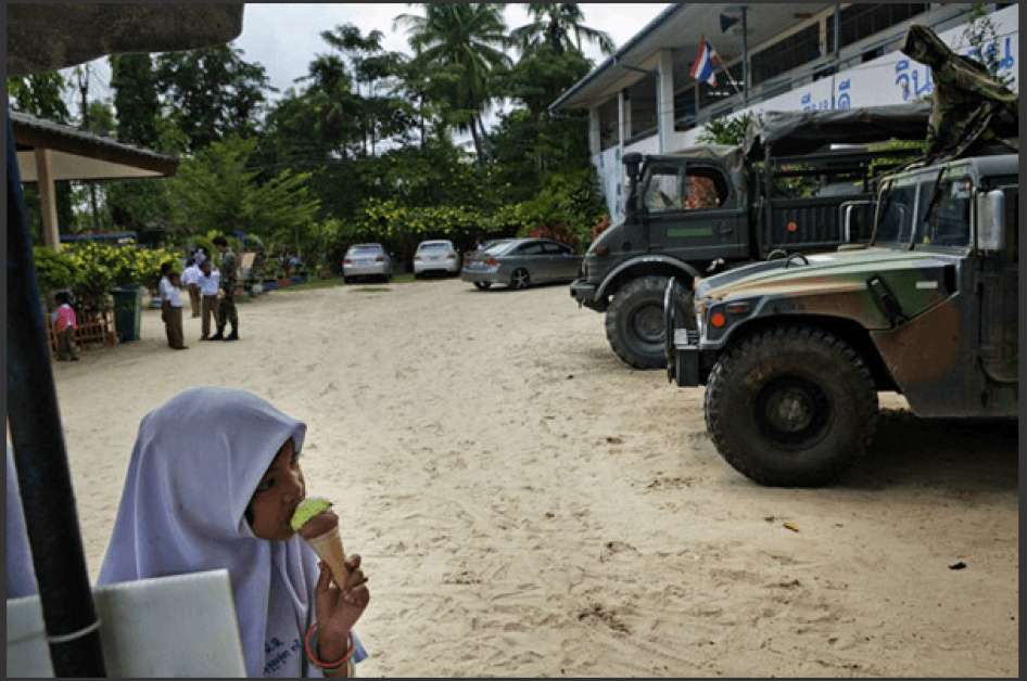 Once soldiers make classrooms their home, the school can become a military target